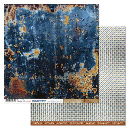 Penelope Dee Blueprint 12 X 12 Paper - Dream.Plan.Do