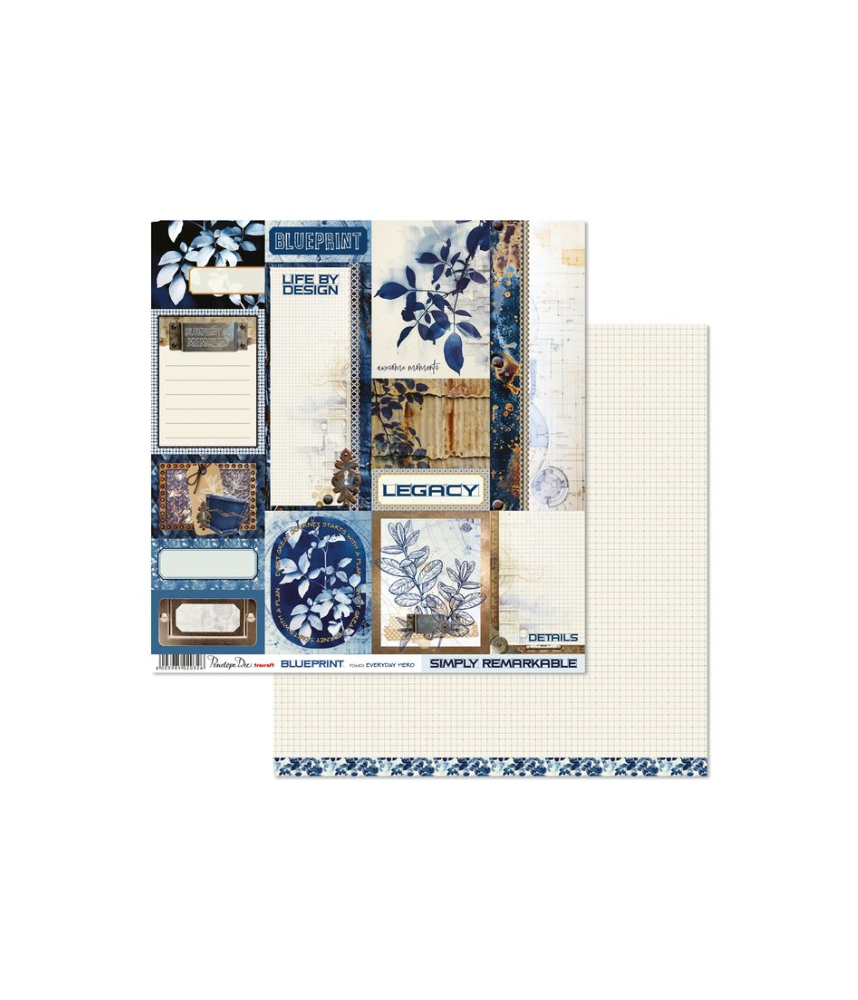 Penelope Dee Blueprint 12 X 12 Paper - Everyday Hero