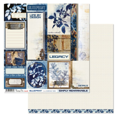 Penelope Dee 12 x 12 Blueprint Paper - Everyday Hero