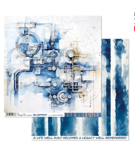 Penelope Dee 12 x 12 Blueprint Paper - Legacy Builder