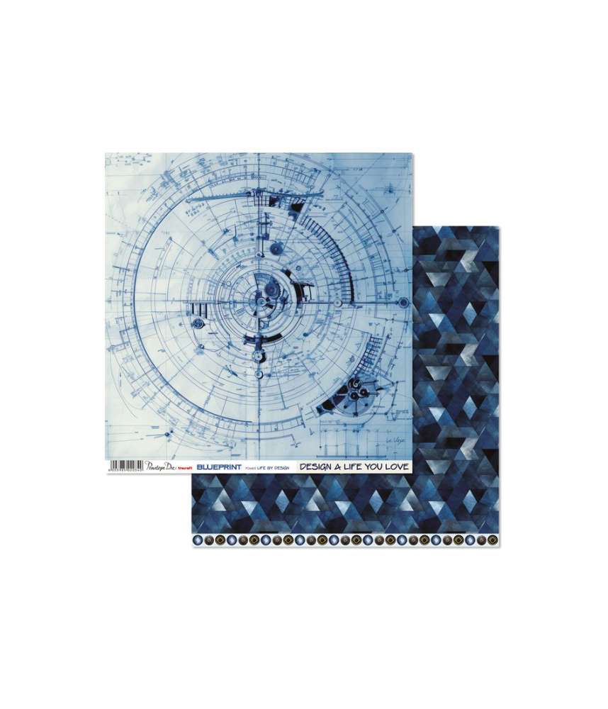 Penelope Dee 12 x 12 Blueprint Paper - Life By Design