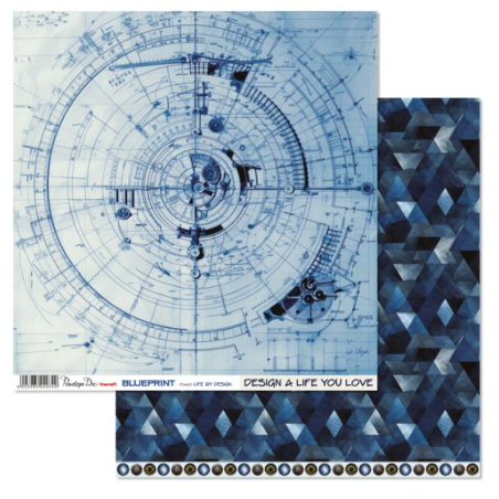 Penelope Dee 12 x 12 Blueprint Paper - Life By Design