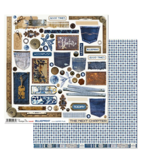 Penelope Dee 12 x 12 Blueprint Paper - Master Plan