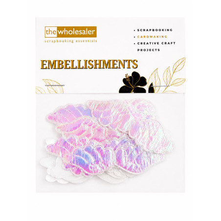 Embellishments Angel Wing 7.8x2.3 cm 20 Pcs