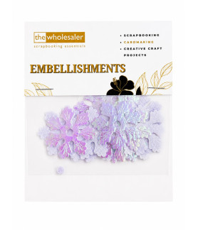 Embellishments Snowflake 3.6x3.6 cm 20 Pcs
