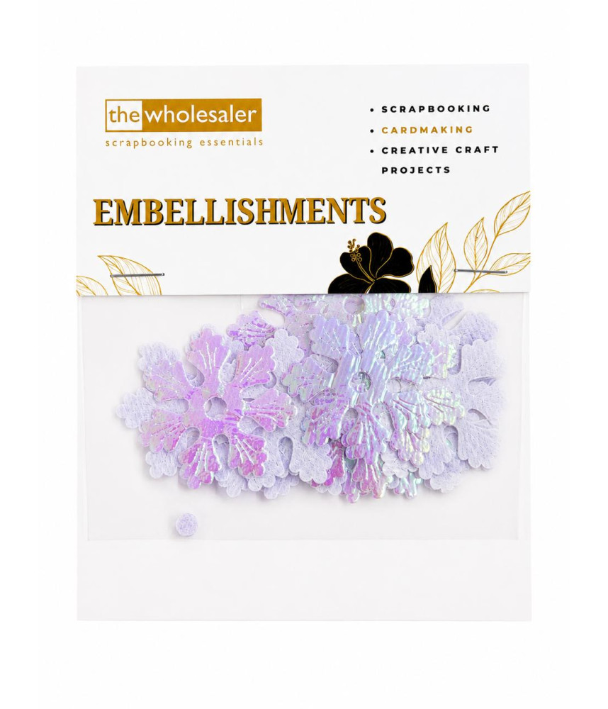 Embellishments Snowflake 3.6x3.6 cm 20 Pcs