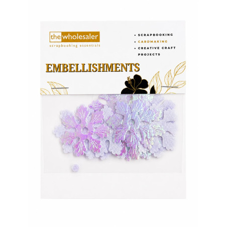 Embellishments Snowflake 3.6x3.6 cm 20 Pcs