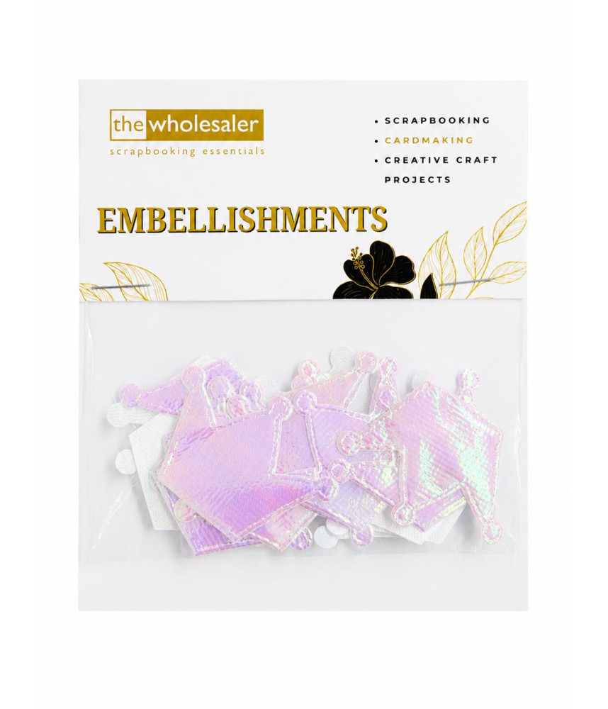 Embellishments Crown 4.5x3.2 cm 20 Pcs