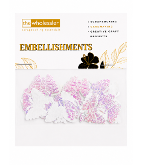 Embellishments Butterfly 2.5x2.5 cm 20 Pcs