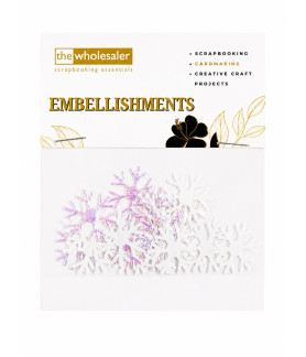 Embellishments Snowflake 2.5x2.5 cm 20 Pcs