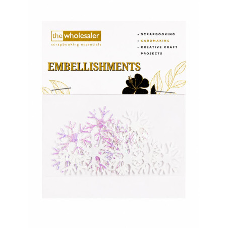 Embellishments Snowflake 2.5x2.5 cm 20 Pcs