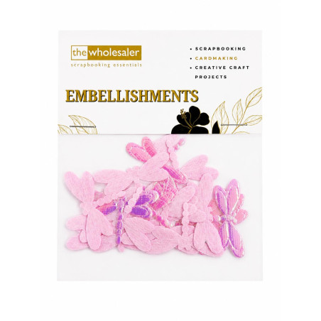 Embellishments Dragonfly 4.2x2.6 cm 20 Pcs