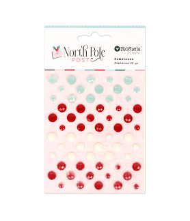 Rosies Studio North Pole Post Gemstones 60 Pieces