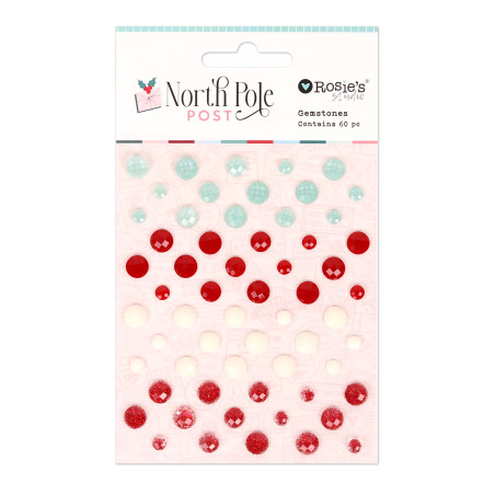 Rosies Studio North Pole Post Gemstones 60 Pieces