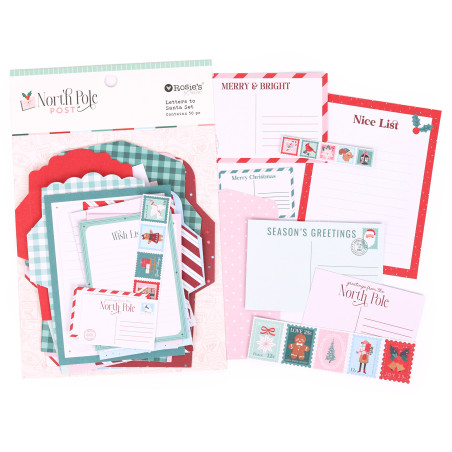 Rosies Studio North Pole Post Letters to Santa 50 Pieces