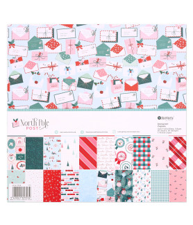 Rosies Studio North Pole Post 12x12'' Designer Paper Pack 20 Sheets