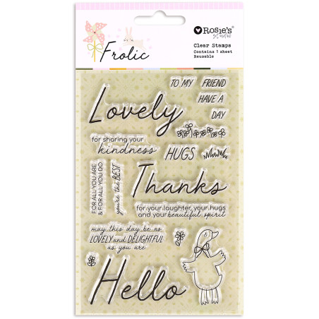Rosies Studio Frolic Clear Stamp