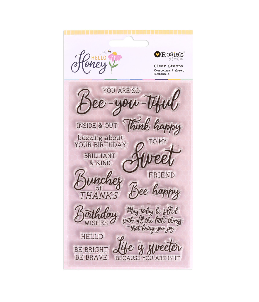 Rosies Studio Hello Honey Clear Stamp