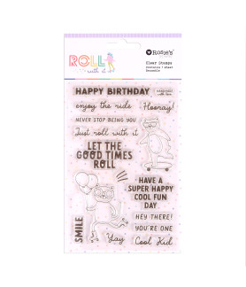 Rosies Studio Roll with it Clear Stamp