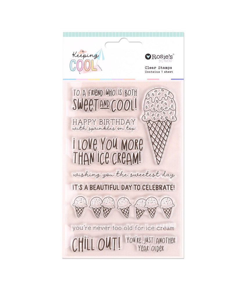 Rosies Studio Keeping Cool Clear Stamp
