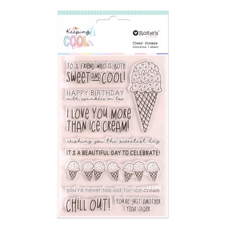 Rosies Studio Keeping Cool Clear Stamp