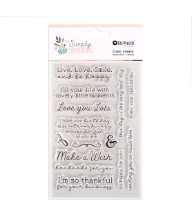 Rosies Studio Simply Charming Clear Stamp