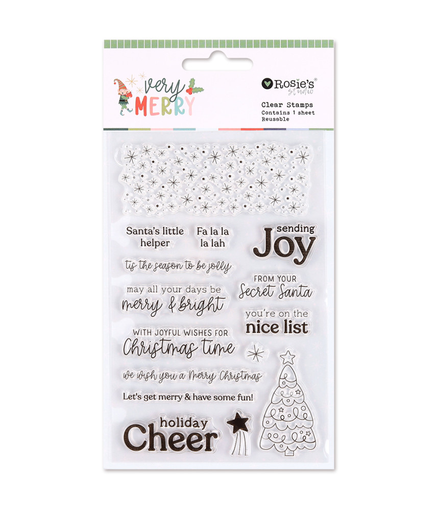Rosies Studio Very Merry Clear Stamp