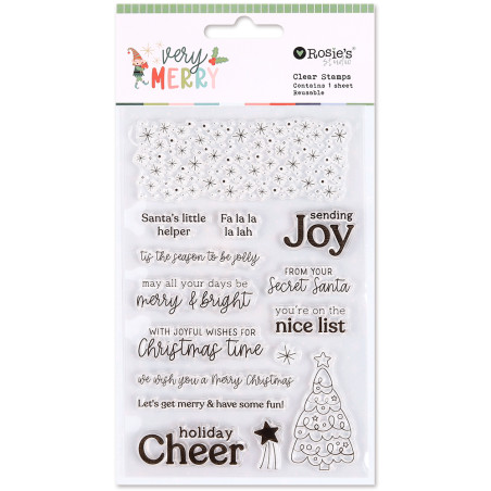 Rosies Studio Very Merry Clear Stamp