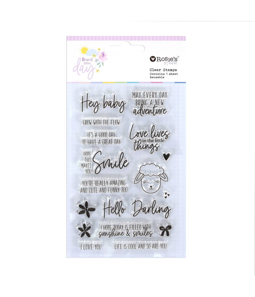 Rosies Studio Brand New Day Clear Stamp