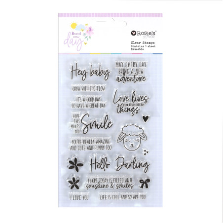 Rosies Studio Brand New Day Clear Stamp