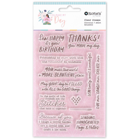 Rosies Studio You make my day Clear Stamp