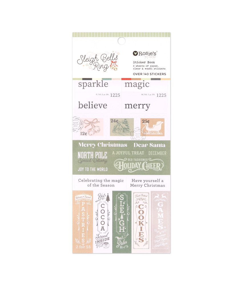 Rosies Studio Sleigh Bells Ring Sticker Book