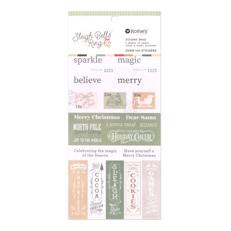 Rosies Studio Sleigh Bells Ring Sticker Book