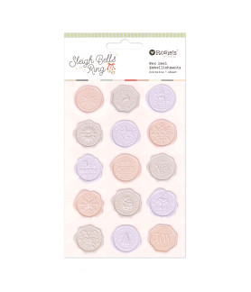 Rosies Studio Sleigh Bells Ring Wax Seal Embelishments 15 Pieces