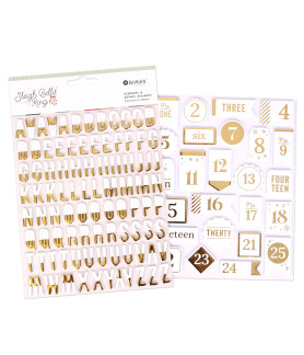 Rosies Studio Sleigh Bells Ring Foam Alphabet & Advent Stickers