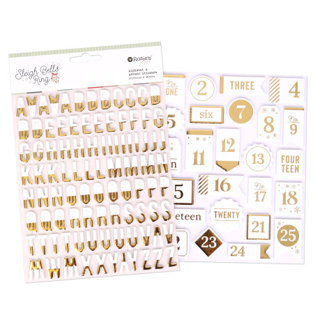 Rosies Studio Sleigh Bells Ring Foam Alphabet & Advent Stickers