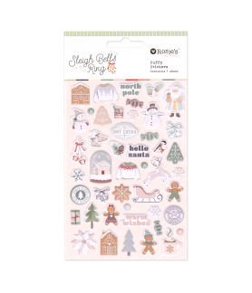 Rosies Studio Sleigh Bells Ring Puffy Motifs Stickers