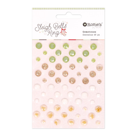 Rosies Studio Sleigh Bells Ring Gemstones 60 Pieces