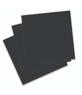 Couture Creations Smooth Cardstock 12x12 - Black - (216gsm, 10 Sheets)