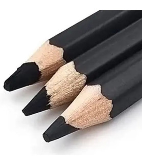 SinoArt Charcoal Pencil in Tin Box Set 12Pc Black 4 x Hard, 4 x Medium, 4 x Soft