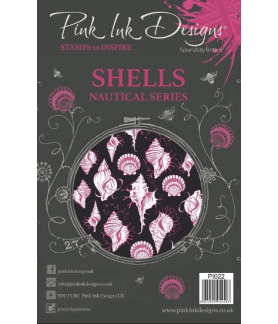 Pink Ink Designs - Clear Rubber Stamp - Shells Nautical Series