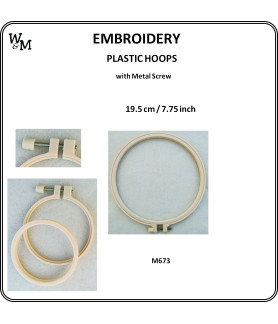 W&M Embroidery Hoop PLASTIC 19.5cm/7.75in