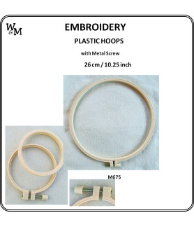 W&M Embroidery Hoop PLASTIC 26cm/10.25in