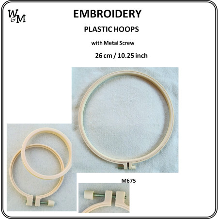 W&M Embroidery Hoop PLASTIC 26cm/10.25in