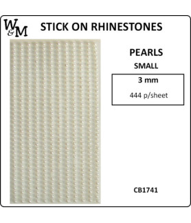 W&M R/Stones SMALL PEARLS Stick-on 3mm