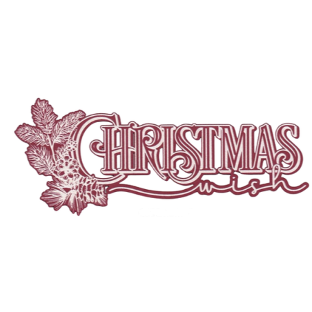 Scrap Collections A Christmas Wish Chipboard Titel - Christmas Wish