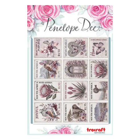 Penelope Dee Saffron Postage Stamps