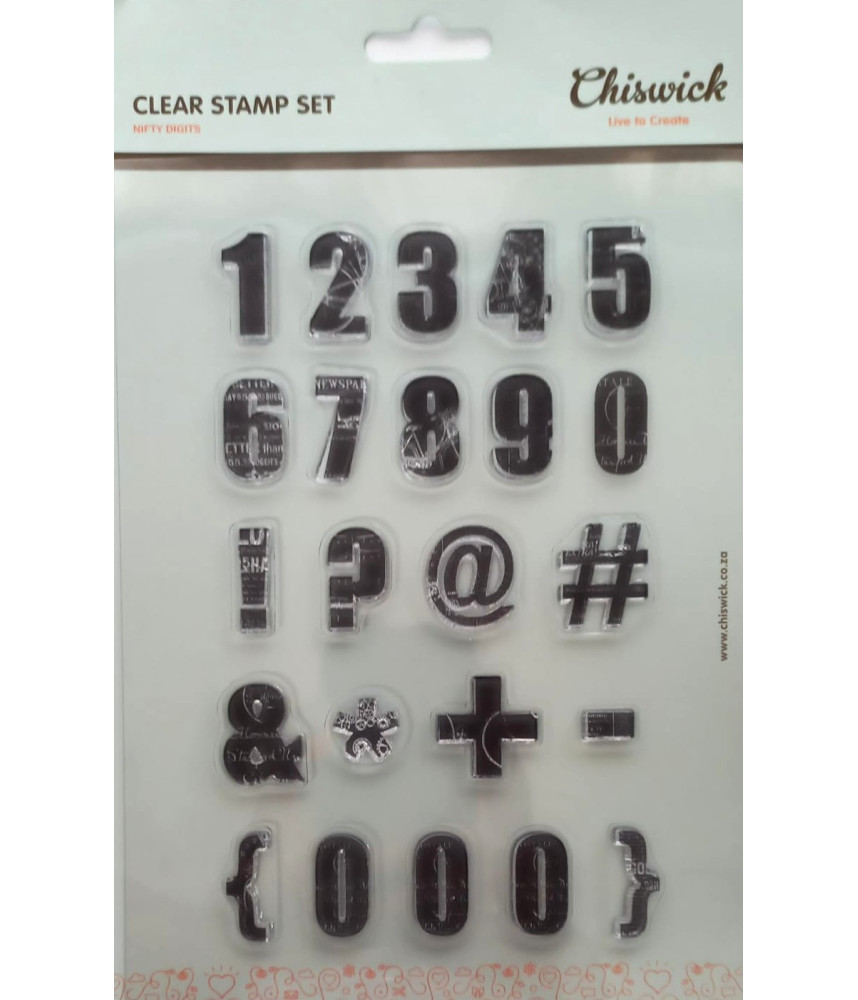 Chiswick Clear Stamp - Numbers