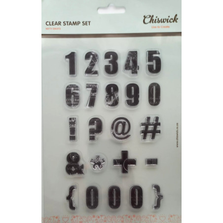 Chiswick Clear Stamp - Numbers