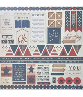 Scrap Collections All Stars 12 X 12 Scrapbook Paper 006